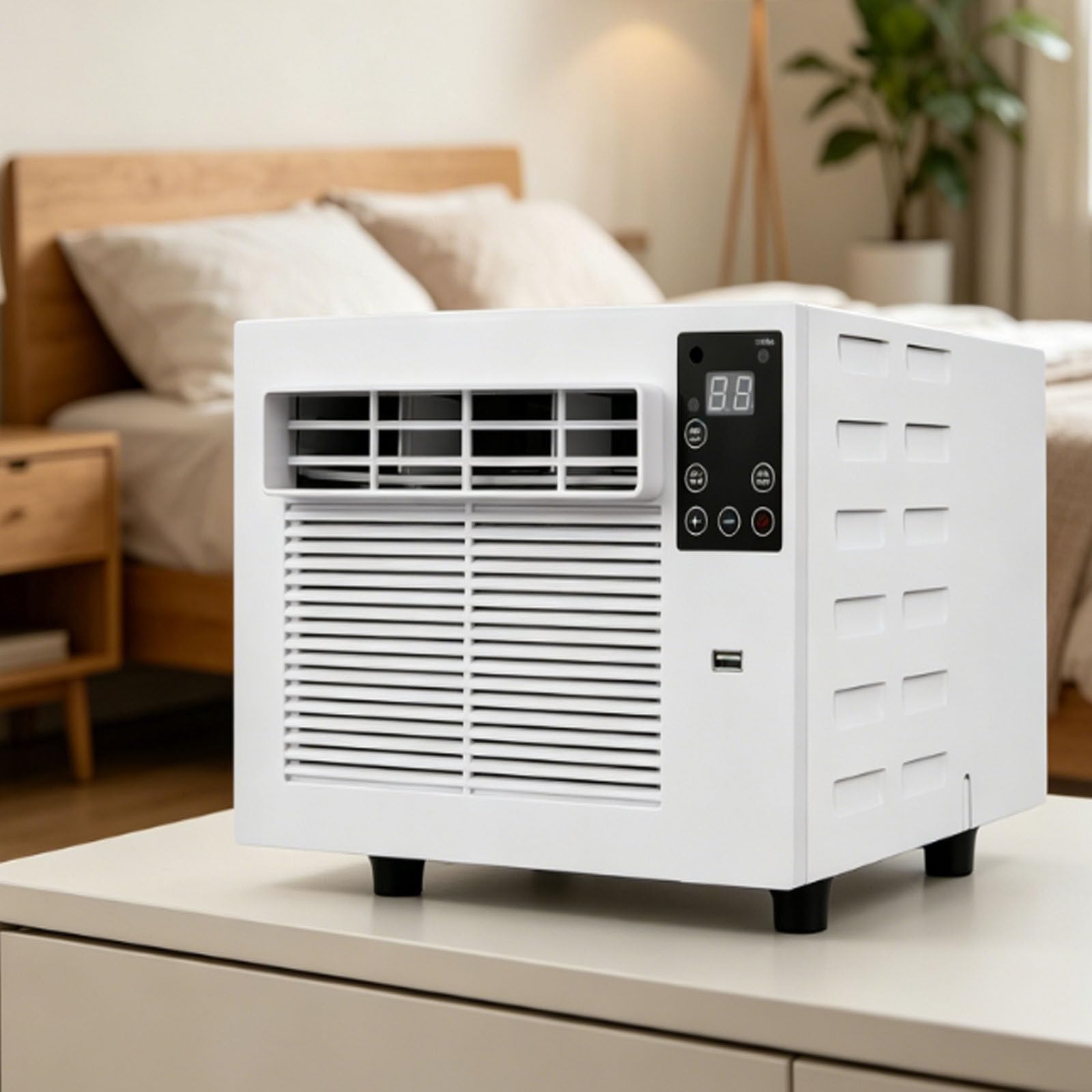 smafoseedding Tent Portable Air Conditioner For Caravan Motorhome, 2026 Mobile Tent Air Conditioner & Portable Air Cooler, 1876btu, Quiet Dehumidifier, 280w, Remote Timer, 22lbs Compact AC