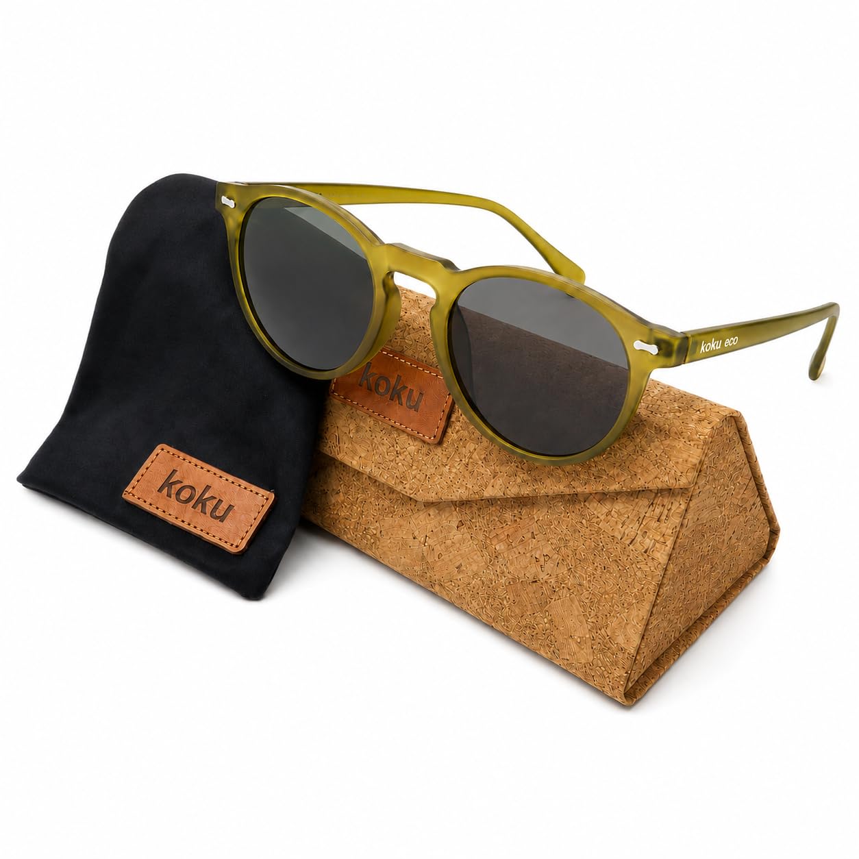KOKU Eco – Gafas de Sol Unisex Sostenibles de Diseño Exclusivo, Fabricadas 100% con Material Reciclado, Lentes Polarizadas UV400 para Hombre y Mujer