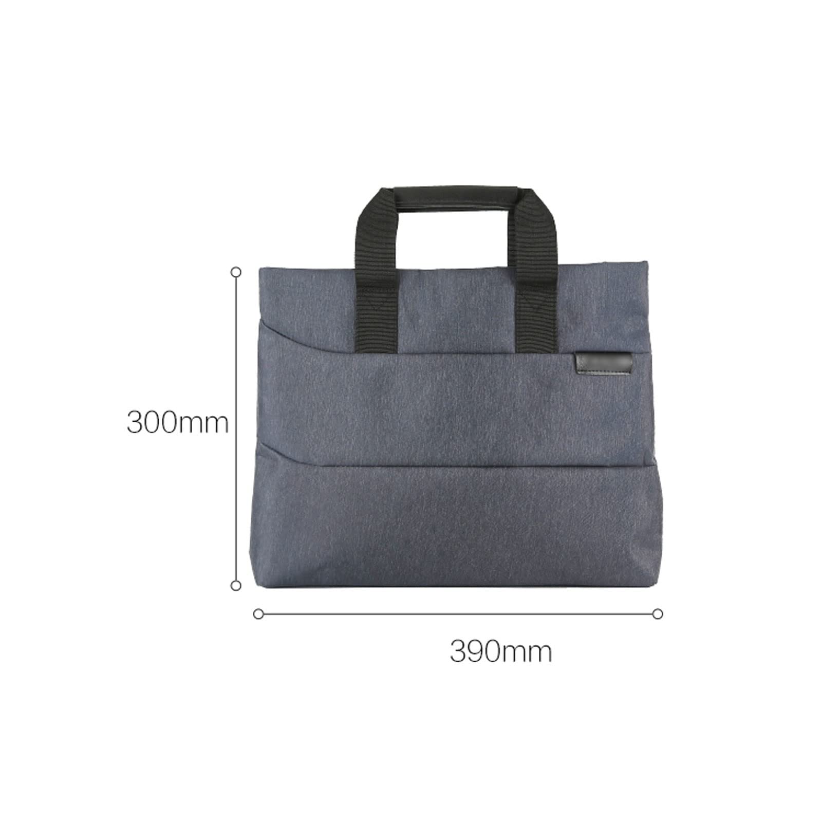 Ordenador Portátiles Funda Maletín portátil engrosado bolso de mano documento de negocios bolsa de cremallera bolsa de información bolsa de información portátil gris Funda Portatil Bolsa Multifunciona