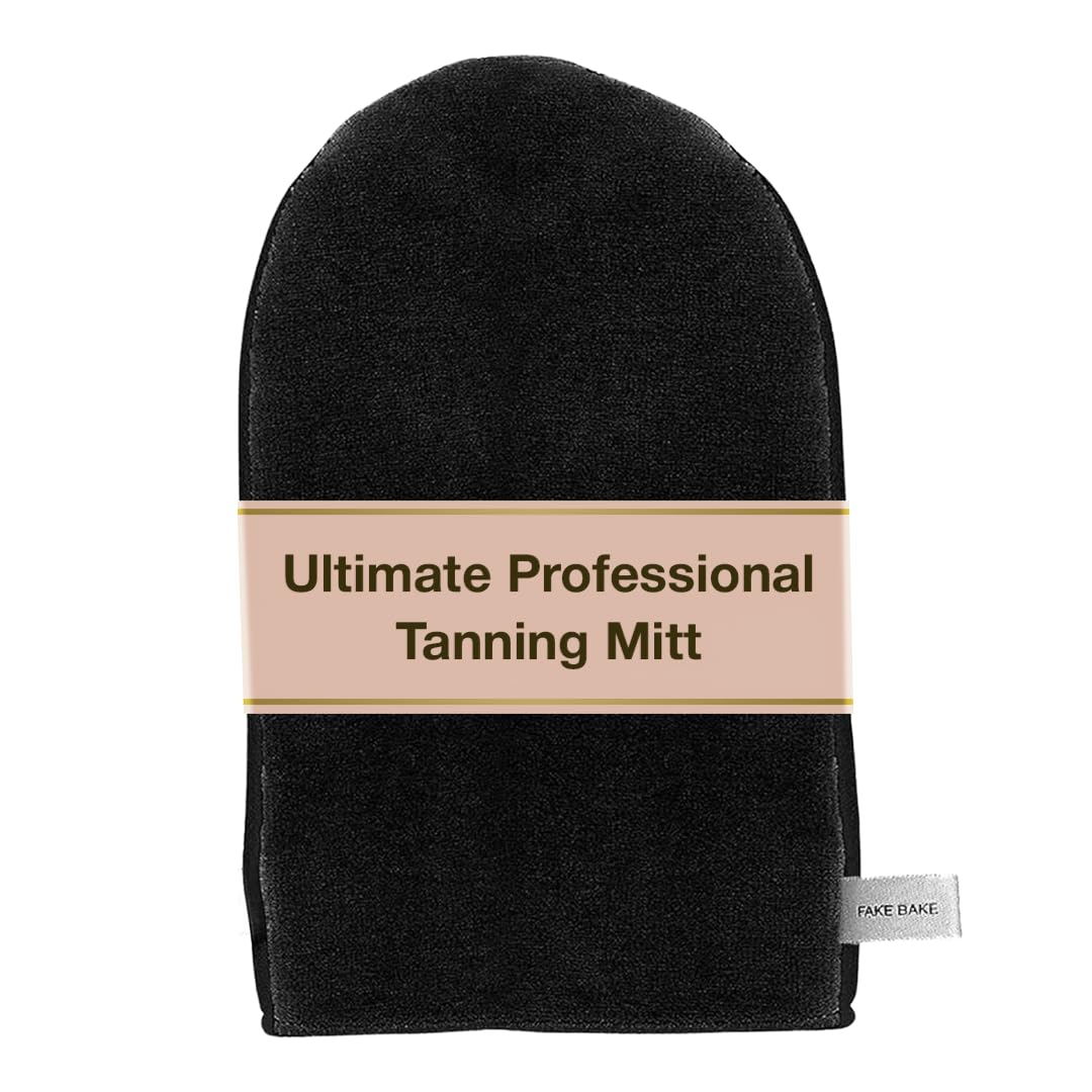 Fake Bake Ultimate Tanning Professional Mitt Sunless Tanner Face & Body Applicator Re-Usable, Durable & Machine Washable - Hand Protection Glove for Self Tanners Lotion, Foam & Mousse