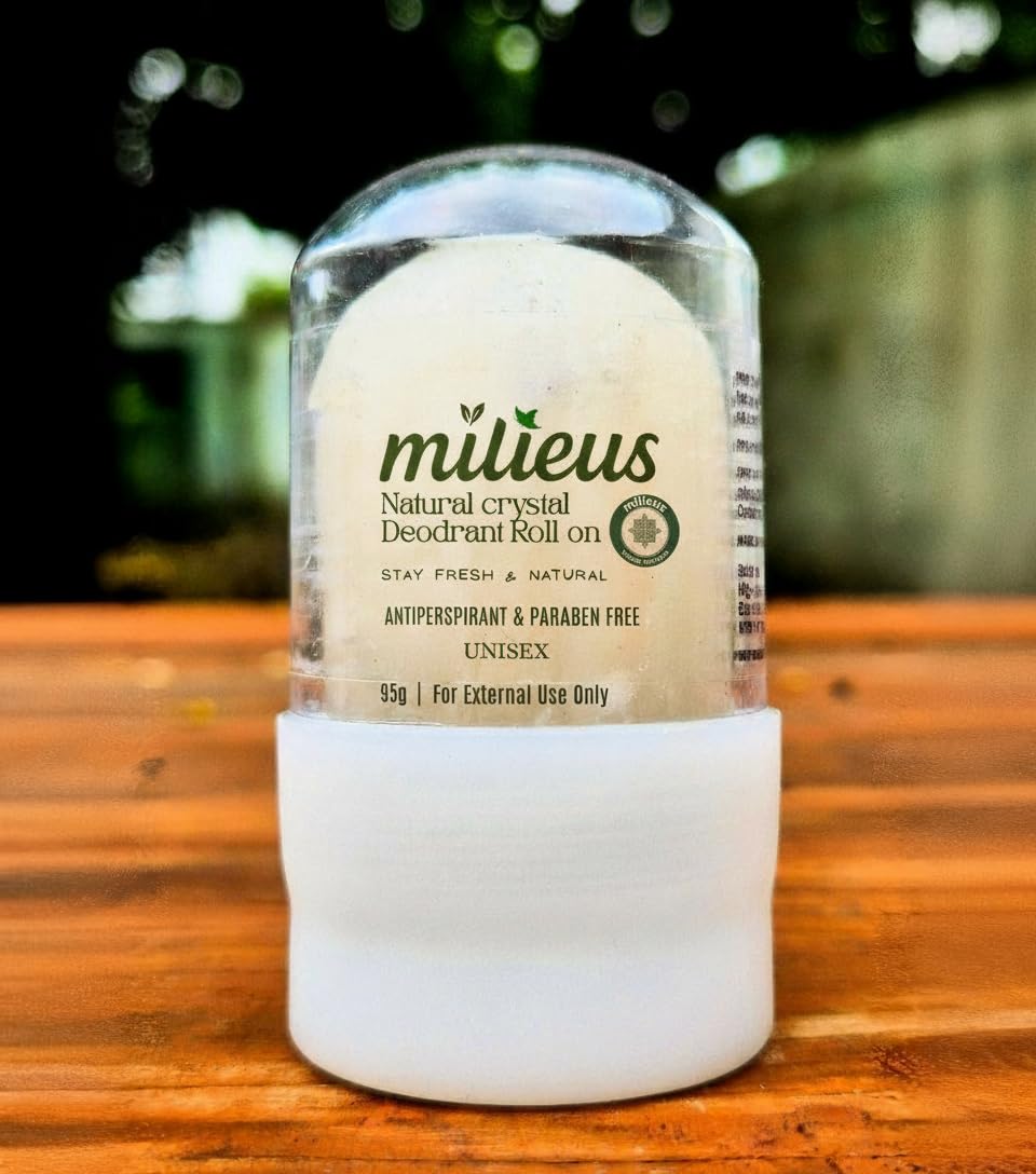 Milieus premium Green Aloevera Natural Roll-On |– Eco-Friendly, Zero-Waste Deodorant & Skin Care | India's 1st Crystal Deodorant Alcohol & Acids Free |Non- Sticky |24hr Odor Control | UNSCENTED/NO FRAGRANCE | Used Upto 1000 times-picture-34