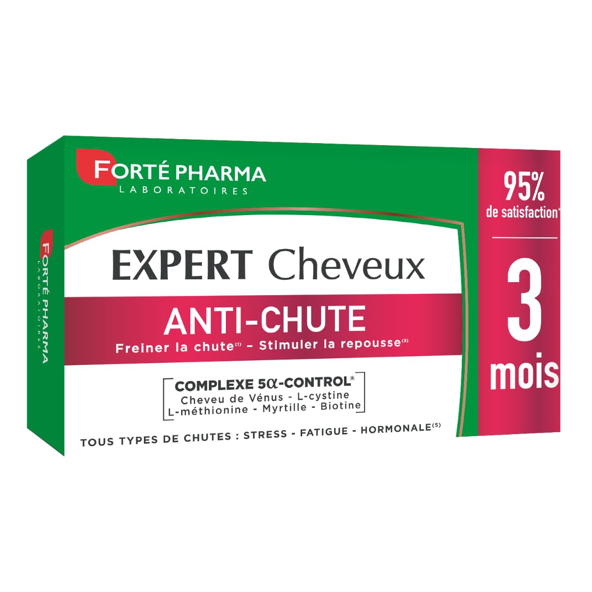 Forté Pharma Complément alimentaire cheveux Expert Anti-Chute 90 comprimés | Dou