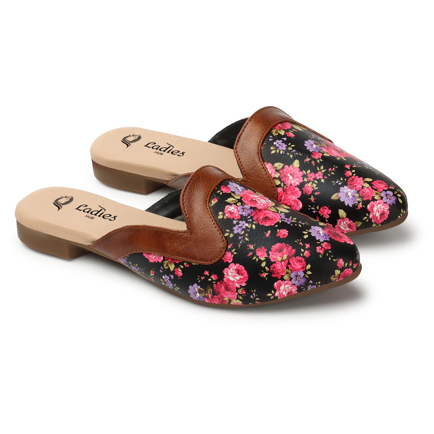 Ladies Hub Women Slip on Mules Shoes and Sandals with Extra Comfort, Soft Footbed for Formal and Party Occasion, Black - 7UK (B0D6G841QB) Amazon Price History, Amazon Price Tracker