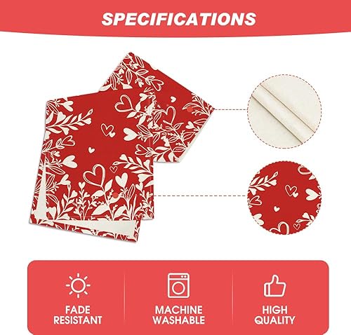 Miniatura 5 de Artoid Mode Camino de mesa para el día de San Valentín decoración de mesa de comedor de cocina de temporada para fiesta en el hogar 13 x 108 pulgadas