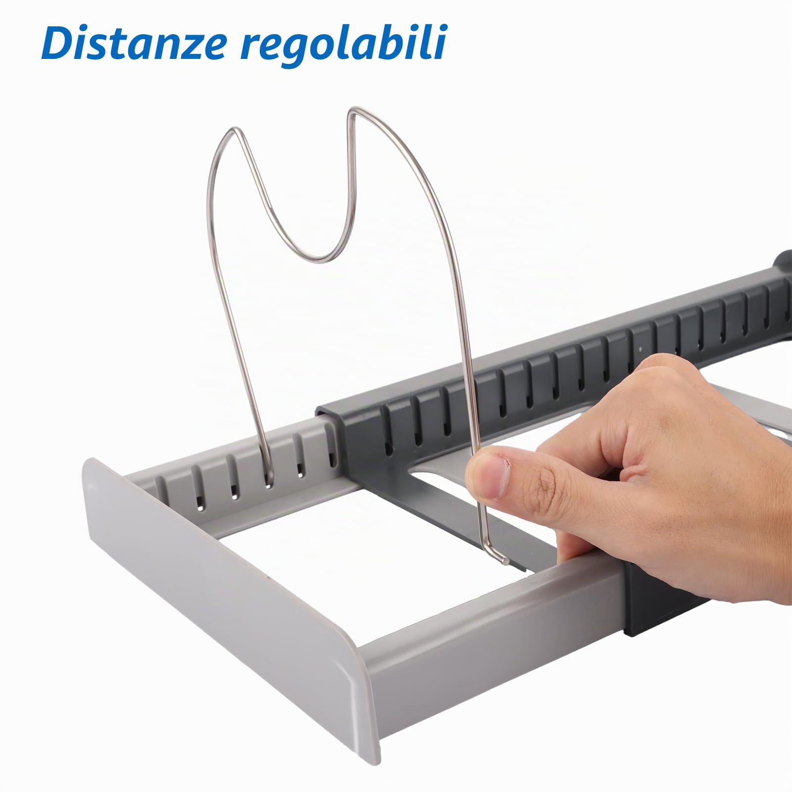 2 supporti regolabili con coperchio per pentole, supporto per cassetto, organizer per coperchio, cucina, coperchio da cucina, porta coperchio espandibile, perfetto per padelle, pentole e