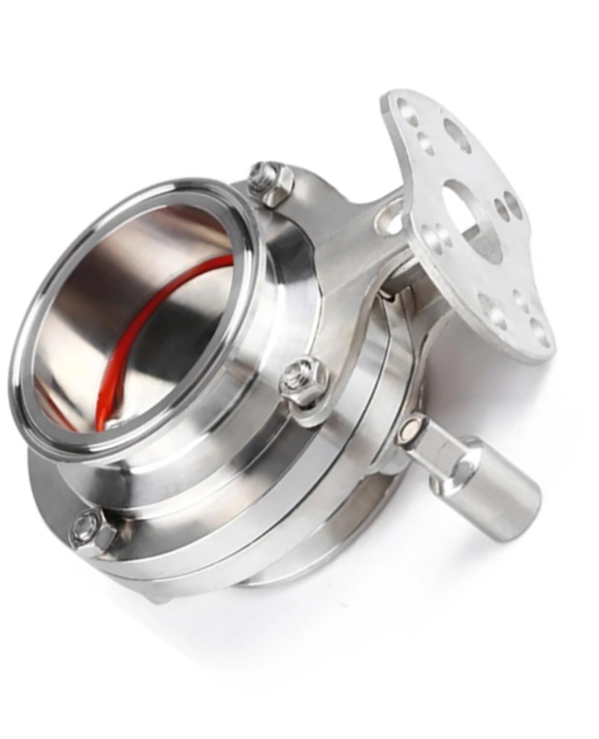 4-Inch Stainless Steel 304 Sanitary Valve with Tri Clamp and Silicone Sealing for Food and Beverage Applications