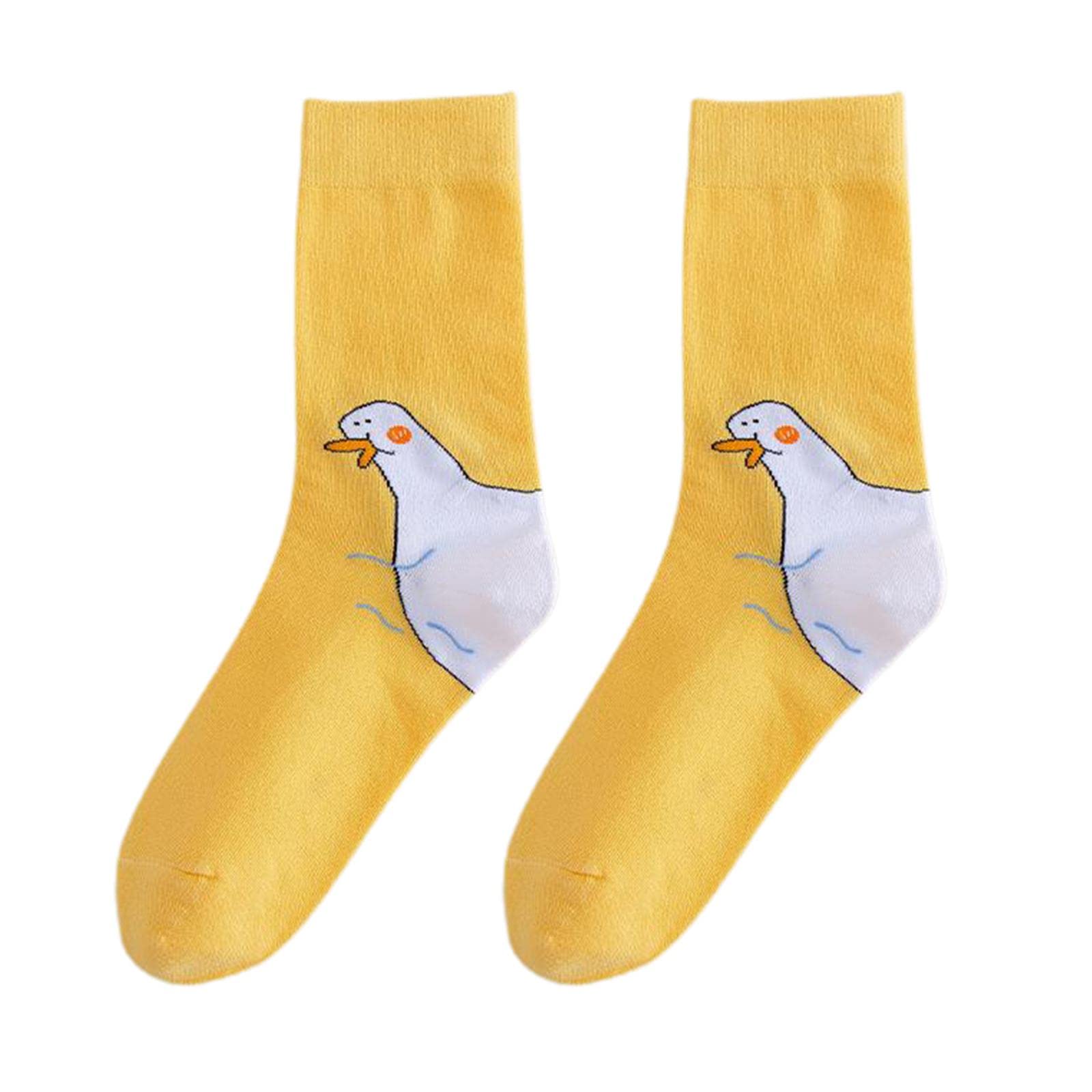 Enakshi® Animal Head Socks Cute Sport Cotton Crew Socks Novelty Funny Yellow|Clothing Shoes & Accessories | Mens Clothing | Socks-picture-51