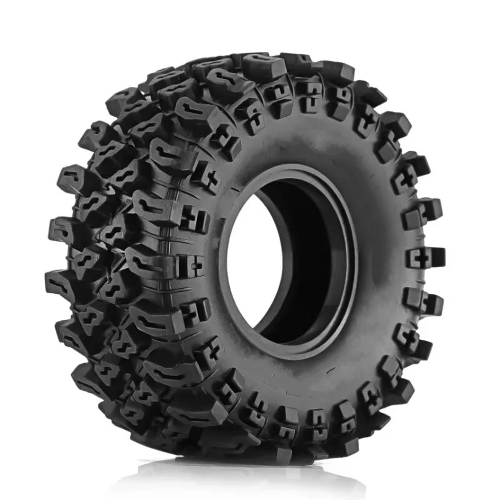 RC Car Pneumatico Ruota Compatibile con Axial per SCX10 per PRO per Wraith per Capra per RR10 per Trxs 1/10 RC Crawler Car 136mm 2.2 Pollici Pneumatico in Gomma Ruota Pneumatico