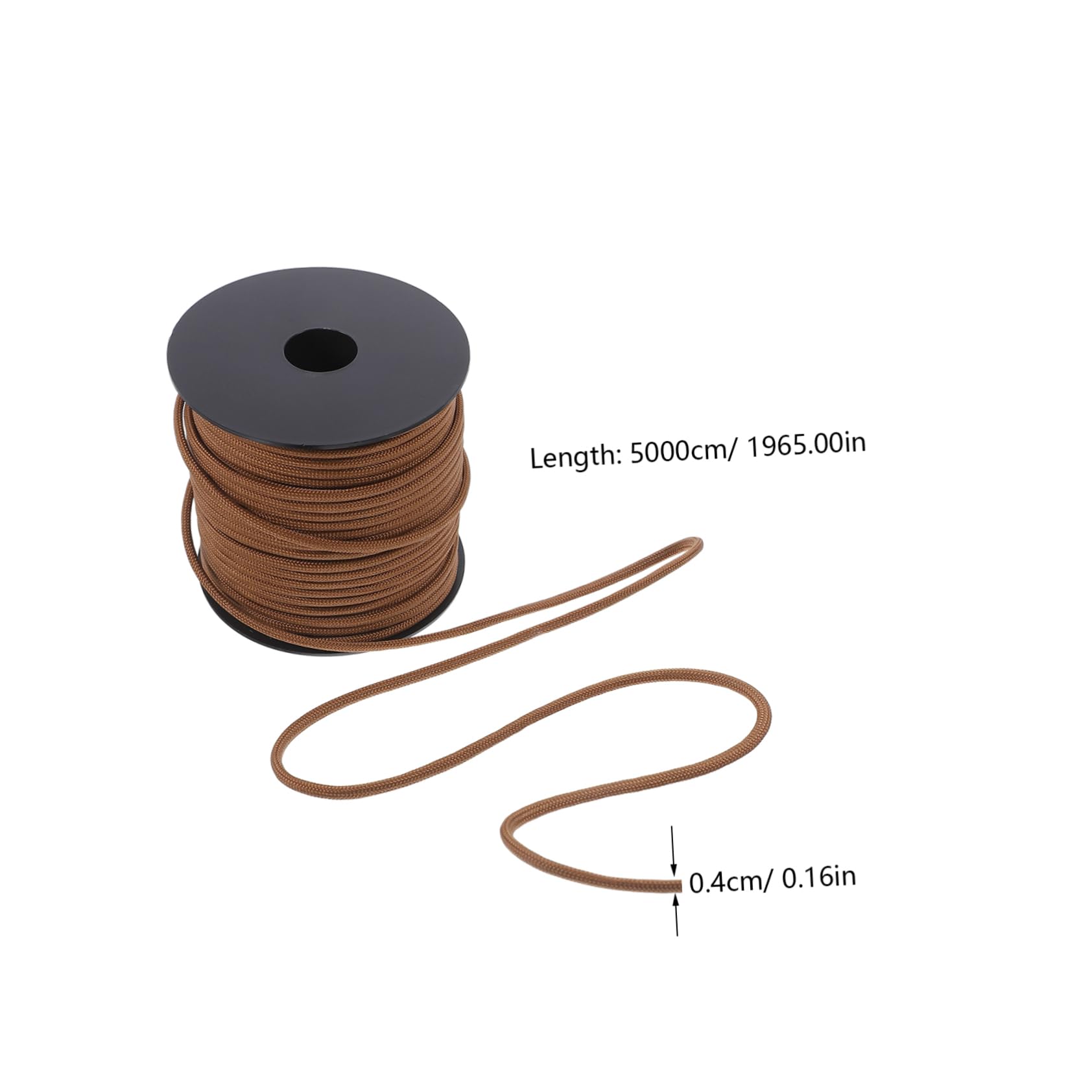 Toyvian Strand Utility Rope for Outdoor Activities Fishing Survival and Tent Setup Weather Resistant Brown Rope