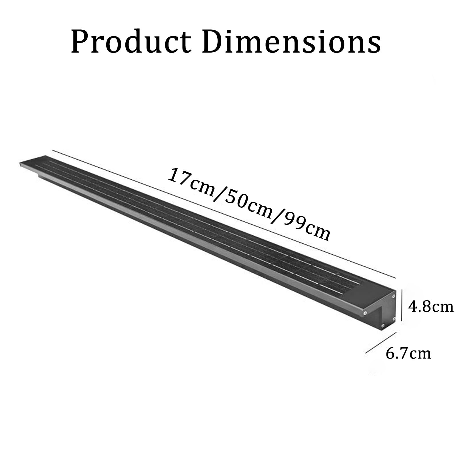 LED Solar Wandleuchten Aussen IP65 Wasserdicht Modern Metall Wandbeleuchtung mit Dämmerungssensor Außen Solarlampen Wandleuchte für Garten Terrasse Korridor Vordach (Goldenes Licht,17cm)