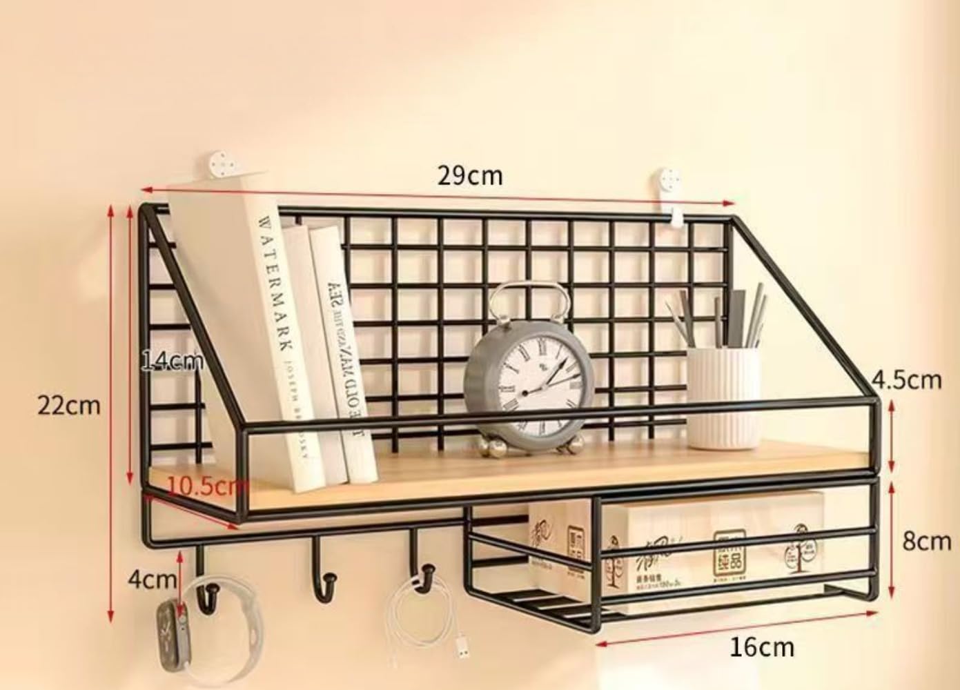 傷なし美品・壁掛けラック Amazon.co.jp: HongzyFirm 壁に傷をつけない簡単な取り付けが可能な