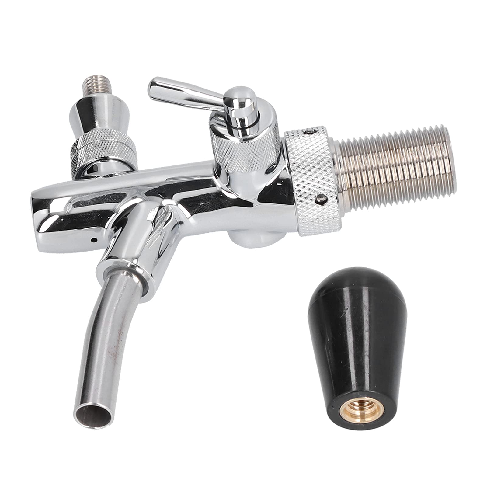 Duokon Grifo de Cerveza G5/8 Grifo de Barril de Flujo Ajustable de Acero