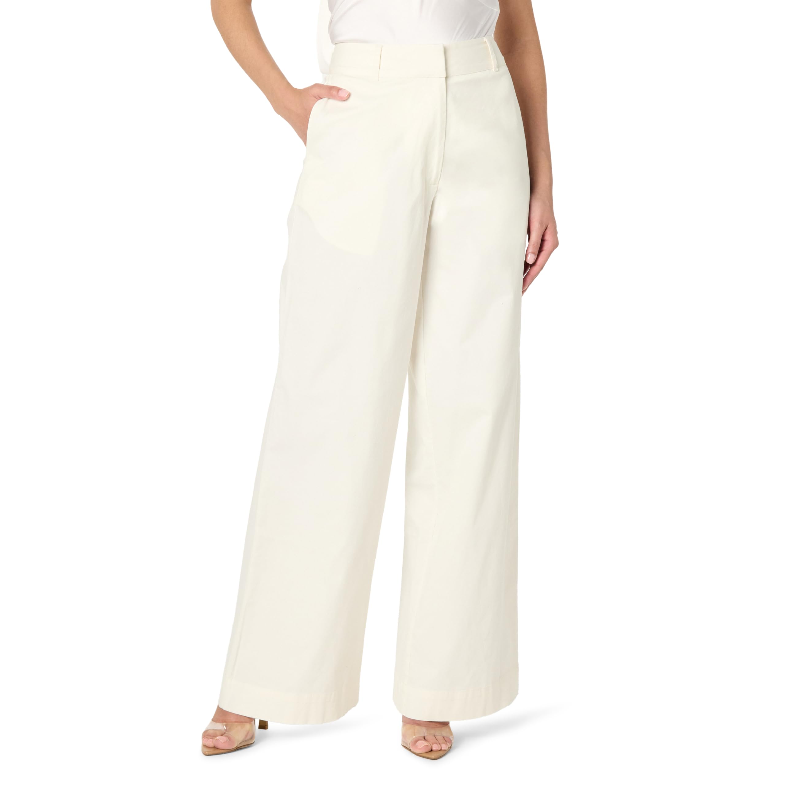 The Drop Women's Flat Front Stretch Twill Pant