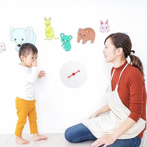 Miniatura 5 de Vaguelly Rueda de premio blanca Diy Rueda de premio de pared en blanco, 7 ranuras borrable, mesa giratoria de lotería, rueda de ruleta para feria