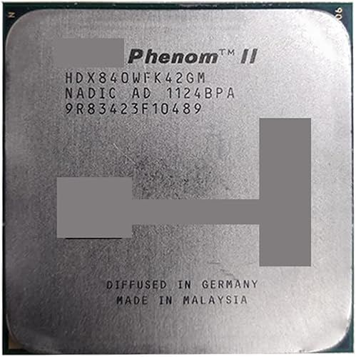 CPU Phenom II X4 840 2M 3.2G Soket AM3 938-Pin CPU de escritorio X4-840 HDX840WFK42GM Escritorio Responsivo y potente