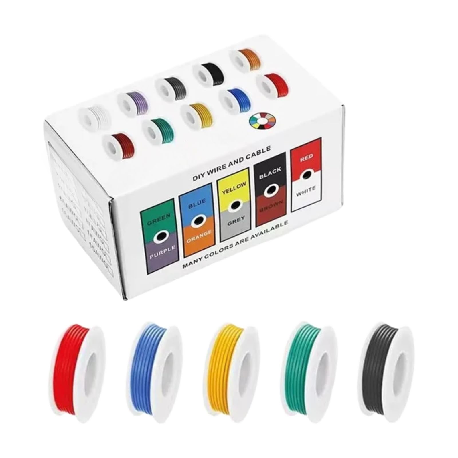 30 28 26awg 24awg Color 22awg 20 18 16 Kit de cables conexión 5/6(5-R Silicon Box A; 24 AWG)