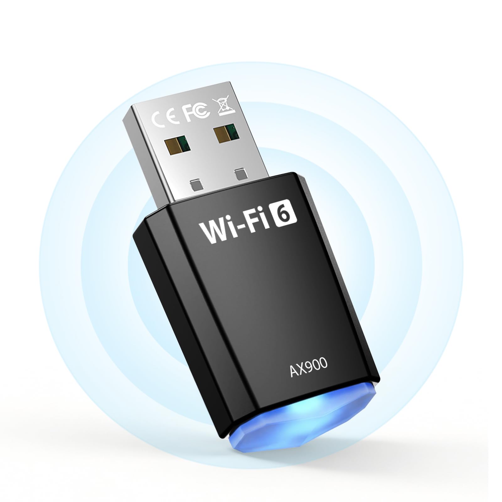 AX900 Chiavetta USB WiFi 6 Adattatore Dual Band 2.4GHz/5GHz per PC Windows 11/10/8.1/8/7