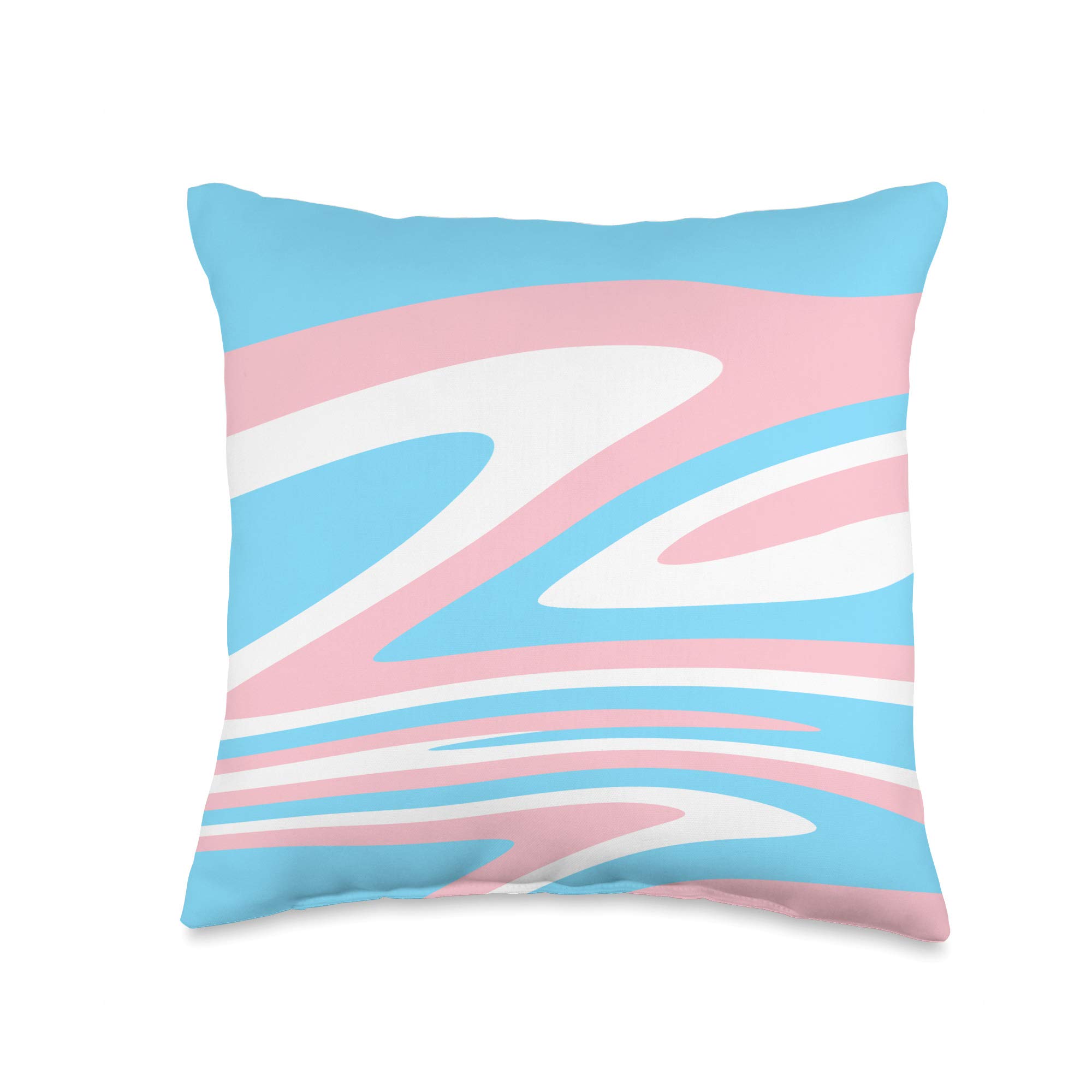 Amazon.com: PinkNews Retro Trans Flag Rainbow Swirl Throw Pillow, 16x16,  Multicolor : Home & Kitchen