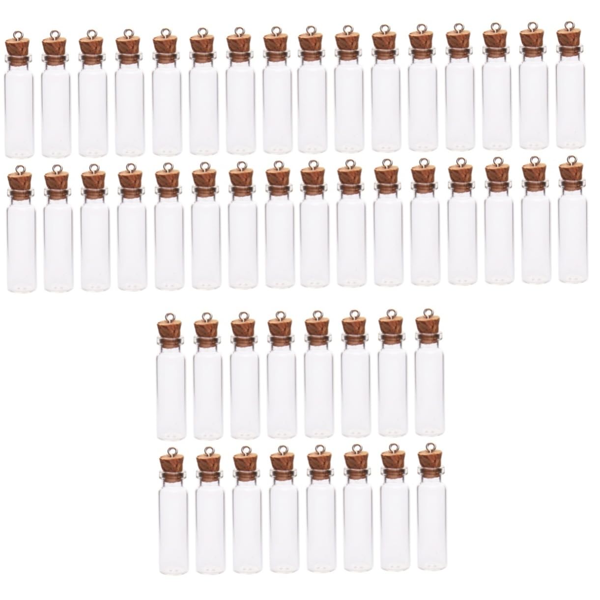 150 Stück Mini-Glasflaschen Klare Flaschen Transparente Wunschflaschen Apothekerflaschen Kleine Klare Geschenkgläser Miniatur-Wunschflaschen Mini-Gläser Leere Korkflaschen