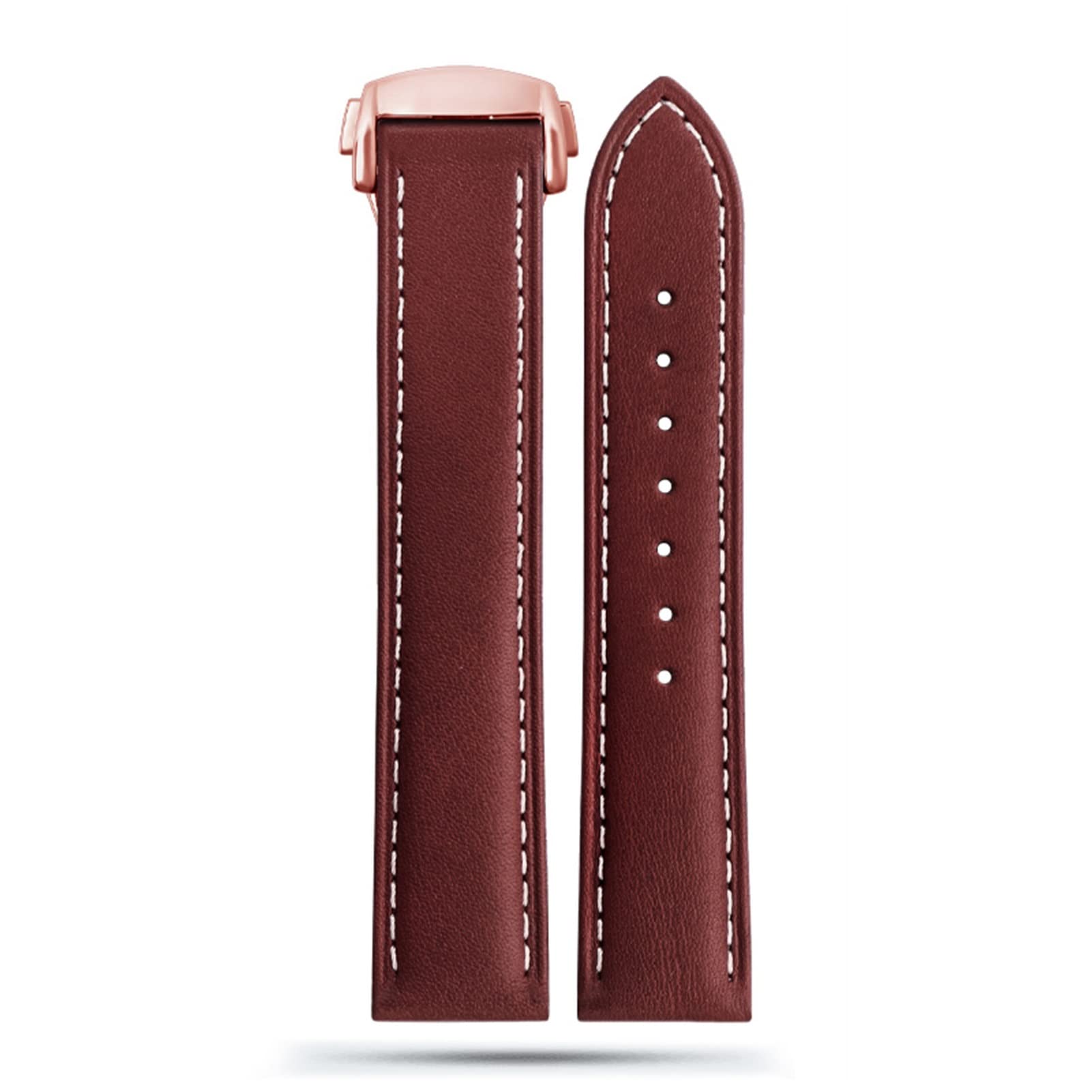 Correa de reloj SAAWEE para Omega Seamaster 300 marrón de 19 mm a 21 mm 8