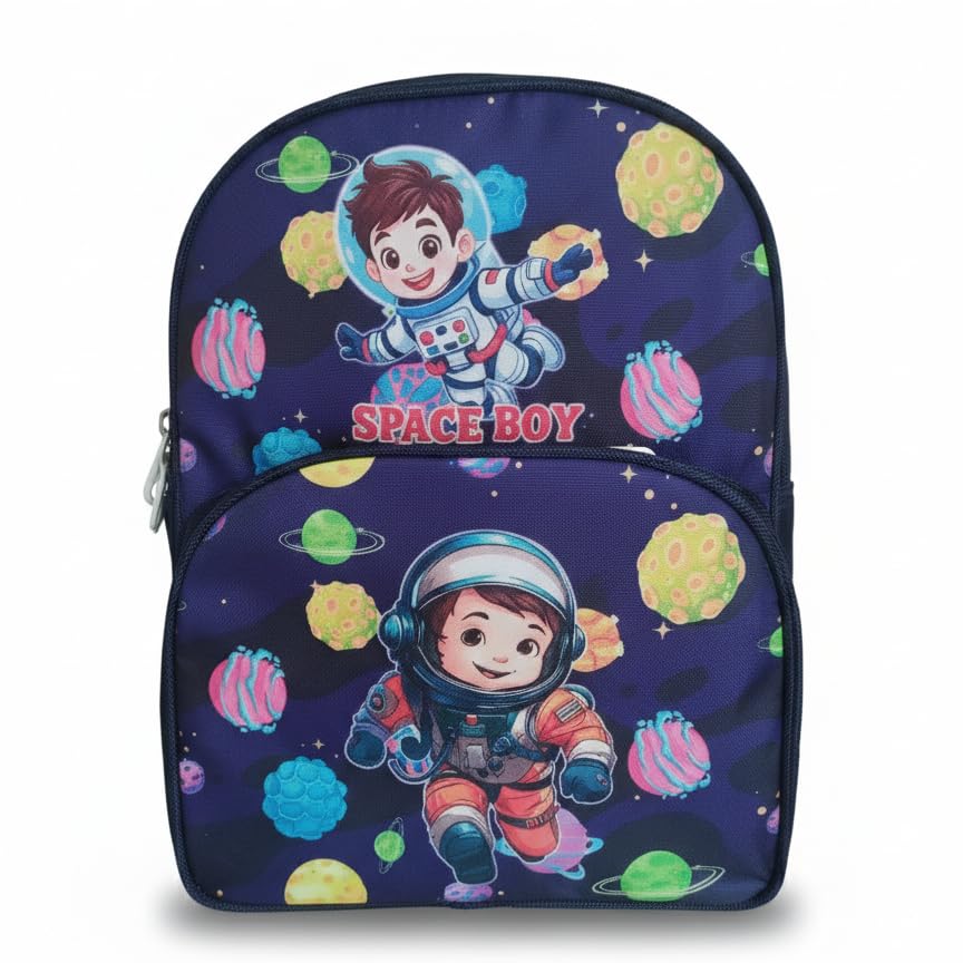 Image of Stylbase 15 Inch 3D Cartoon School Bag for Boys & Girls | Waterproof Lightweight Polyester Kids Backpack with Bottle Pocket | Ideal School Bags for Kids Nursery, LKGClass (3-5 Years)