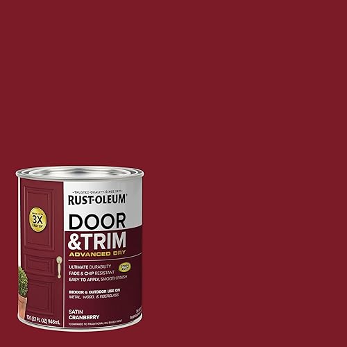 Miniatura 10 de Rust-Oleum 369384 Advanced Dry Door & Trim Pintura (cuarto de galón), color blanco satinado