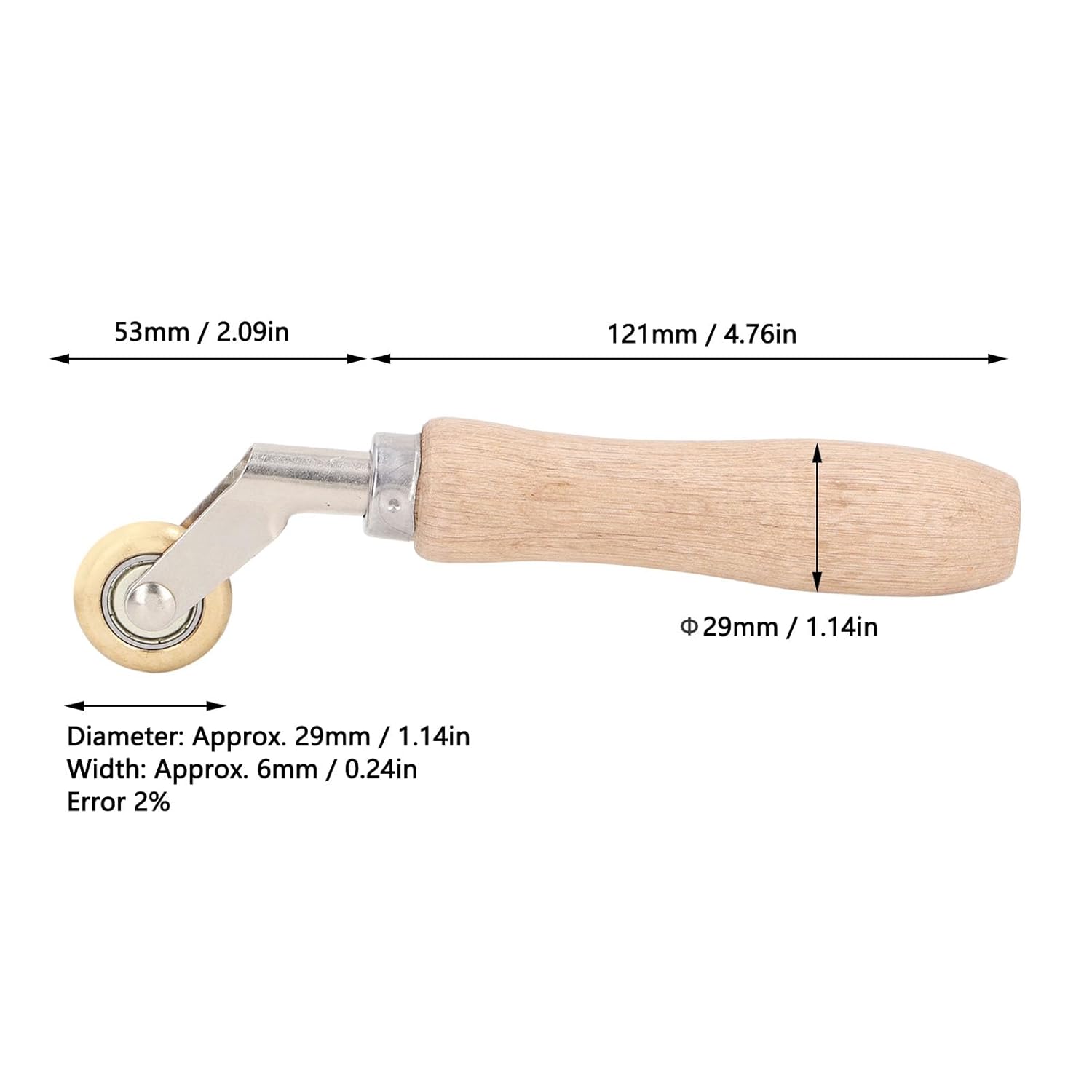 Corner Seam Brass Press Brass Press Wheel Handheld Roller Corner Seam Smoothing Tool Welding Accessories Dia 29mm Width 6mm