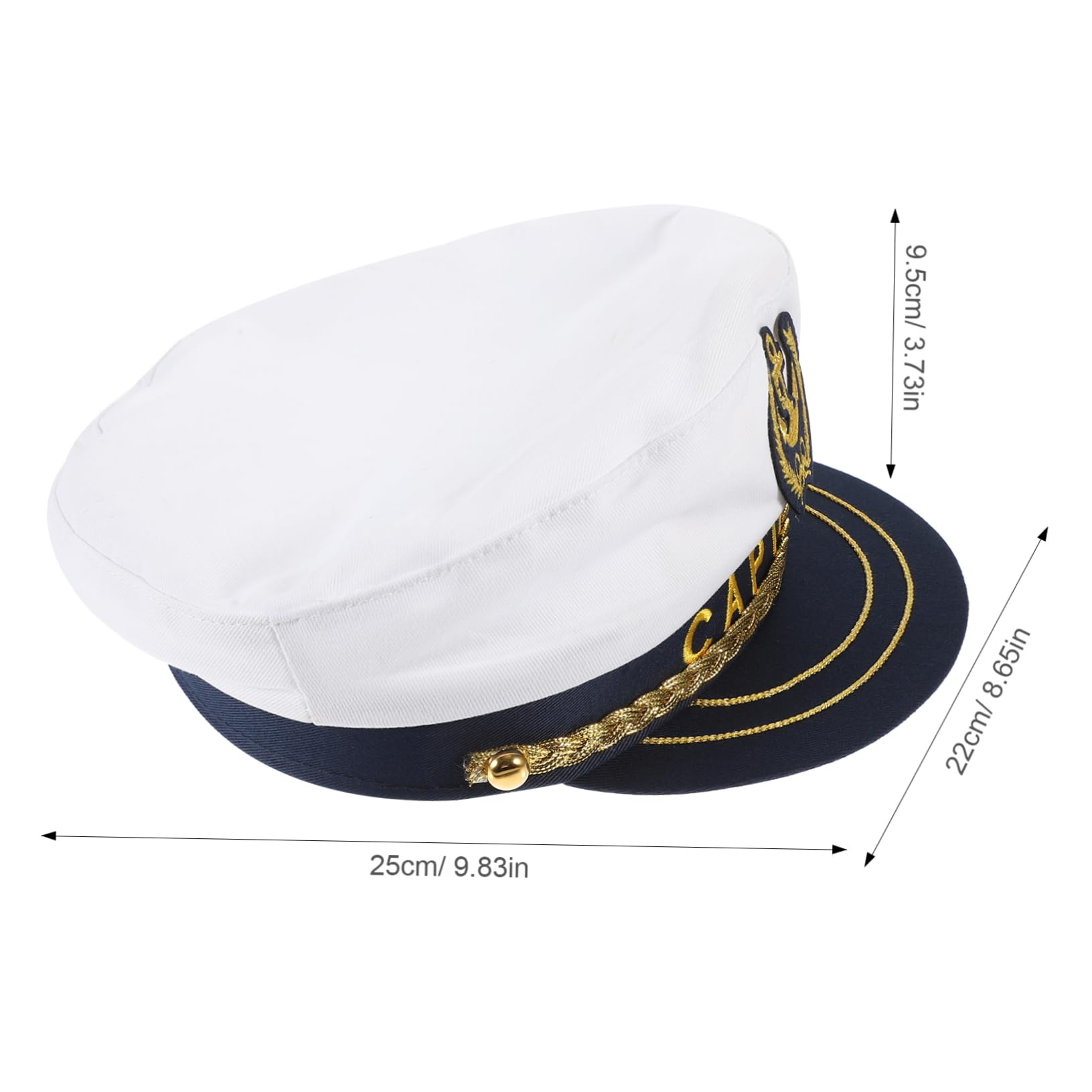FOMIYES Captain Hat Decorative Accessory for Adults Sailor Hat for Cosplay Parties Comfortable for Sailing and Fancy Dress Events