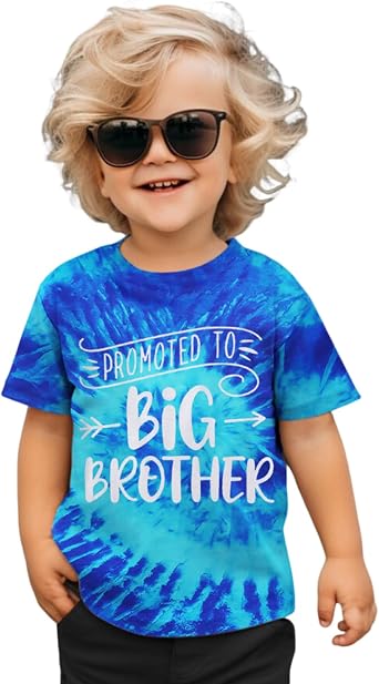 GLIGLITTR Big Brother Shirt Toddler Baby Boys Promoted to Big Brother Announcement Tshirt New Sibling Reveal Tops Outfits