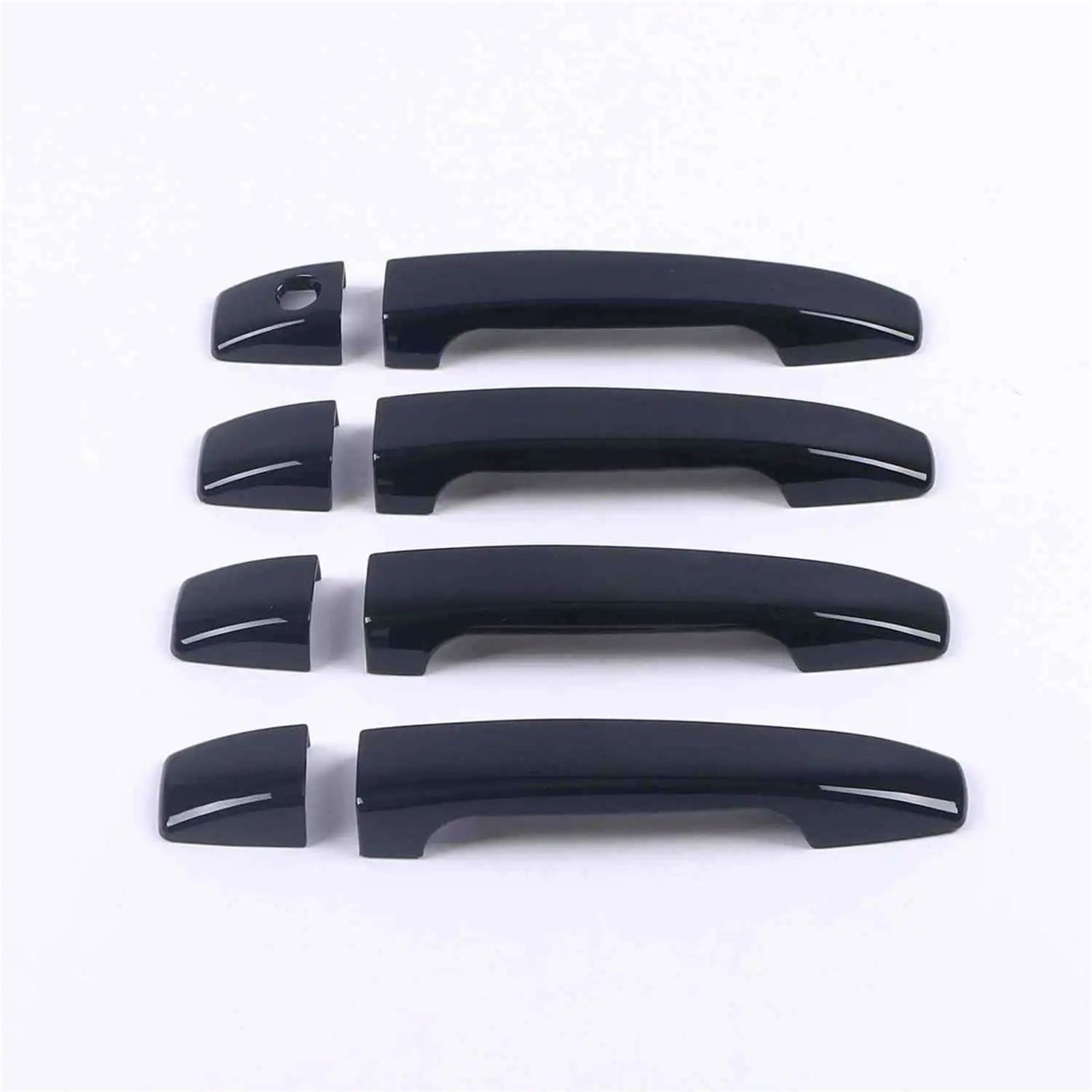 Nmjlqw Black Exterior Decoration For Subaru For Forester Sh 2008-2012 Glossy Carbon Fiber Car Door Handle Cover Sticker Overlay Styling Accessories(Black)