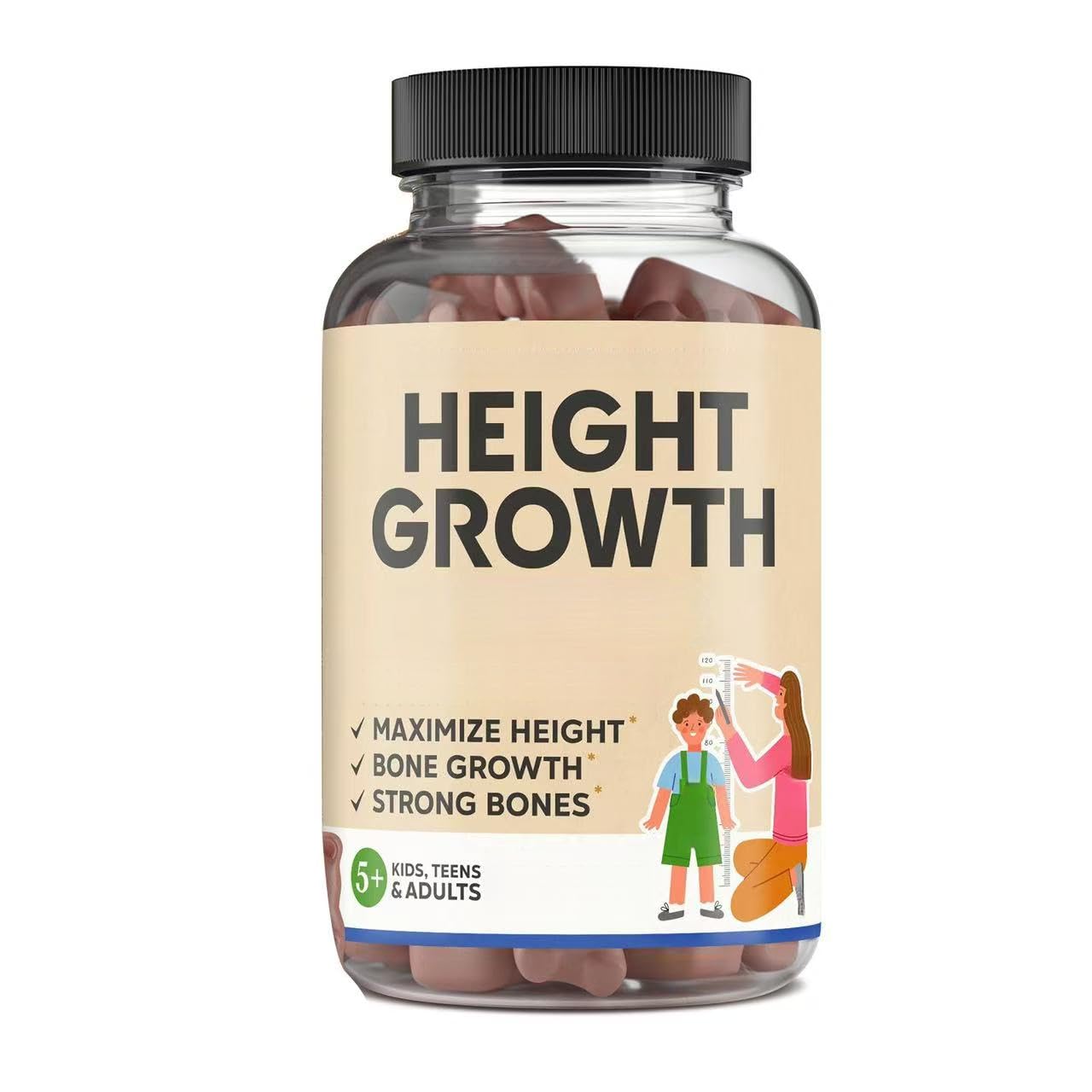Height Growth, formulato appositamente per bambini, adolescenti (adatto a entrambi i sessi) e adulti per promuovere la crescita in altezza e rafforzare la densità ossea.