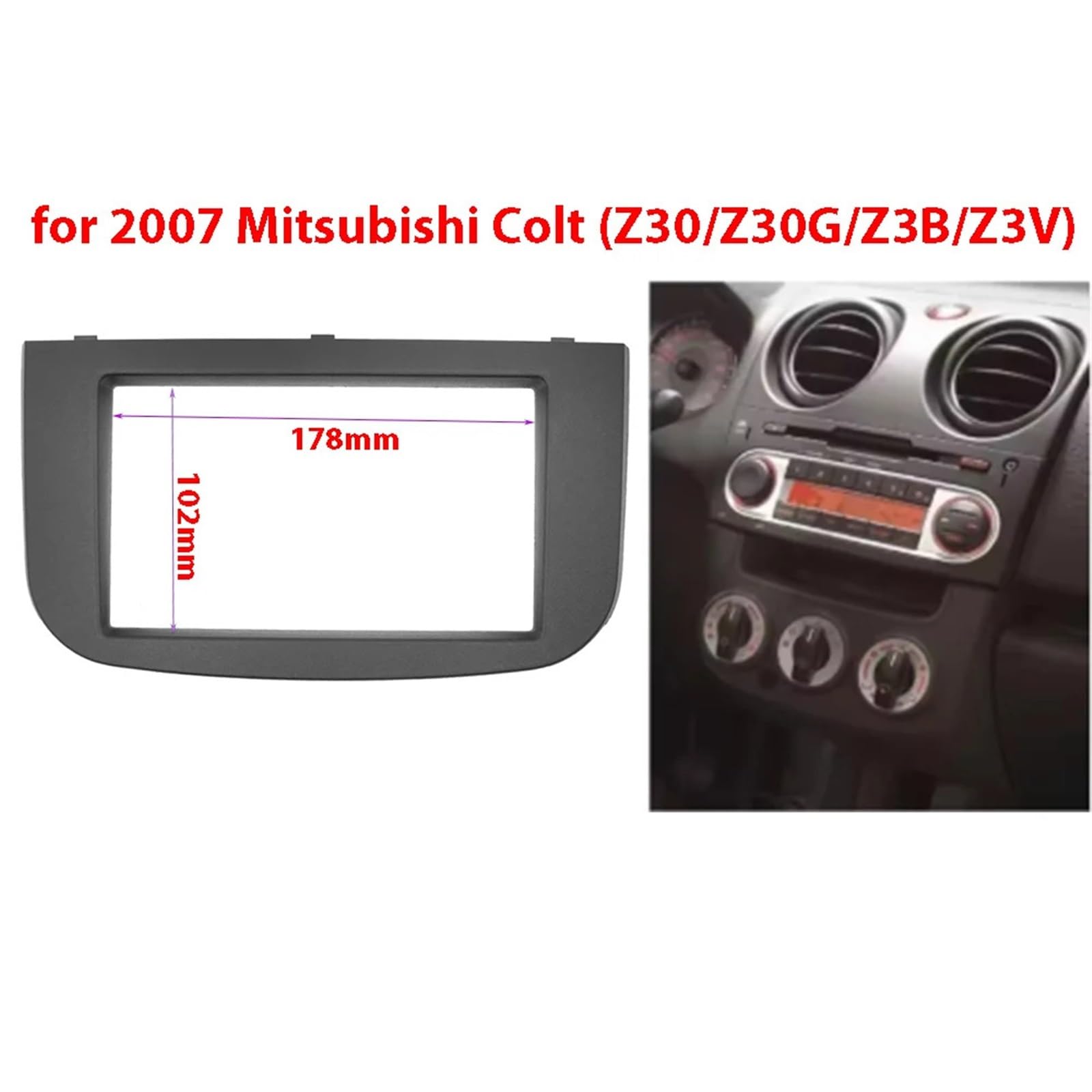 Panel Radio para Coche para Mitsubishi Colt (Z30 / Z30G)