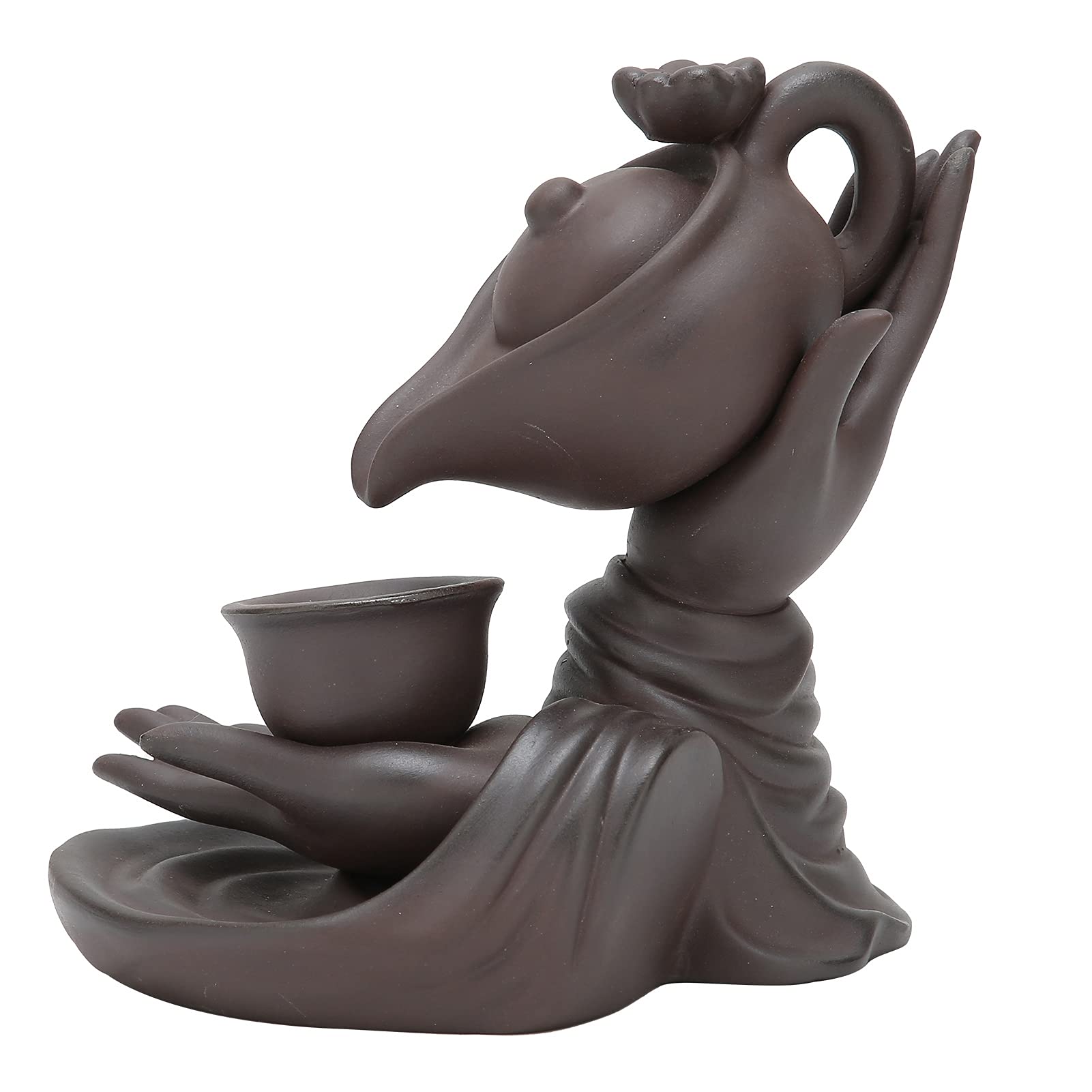 Teapot-Shaped Backflow Incense Holder | Waterfall Aromatherapy Decor for Home, Yoga & Meditation | Relaxing Reflux Cone Incense Burner for Bedroom