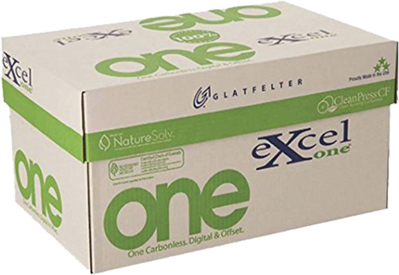 - 8.5 x 11 Excel One Carbonless Paper, 3 part Reverse (White/Yellow/Pink), 10 REAMS