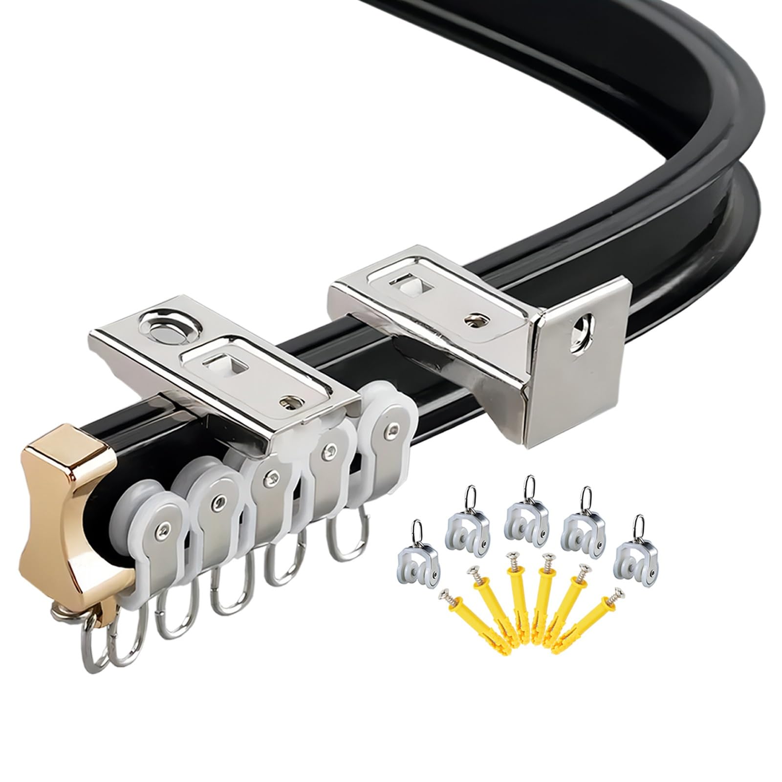 Rail flexible de 16,5 m pour rideaux et séparation de pièce de salon