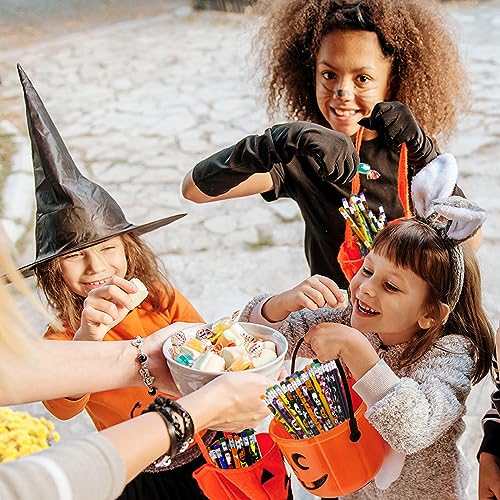 Tuzuaol 80 lápices Halloween con borrador y diseño colorido miniatura 5