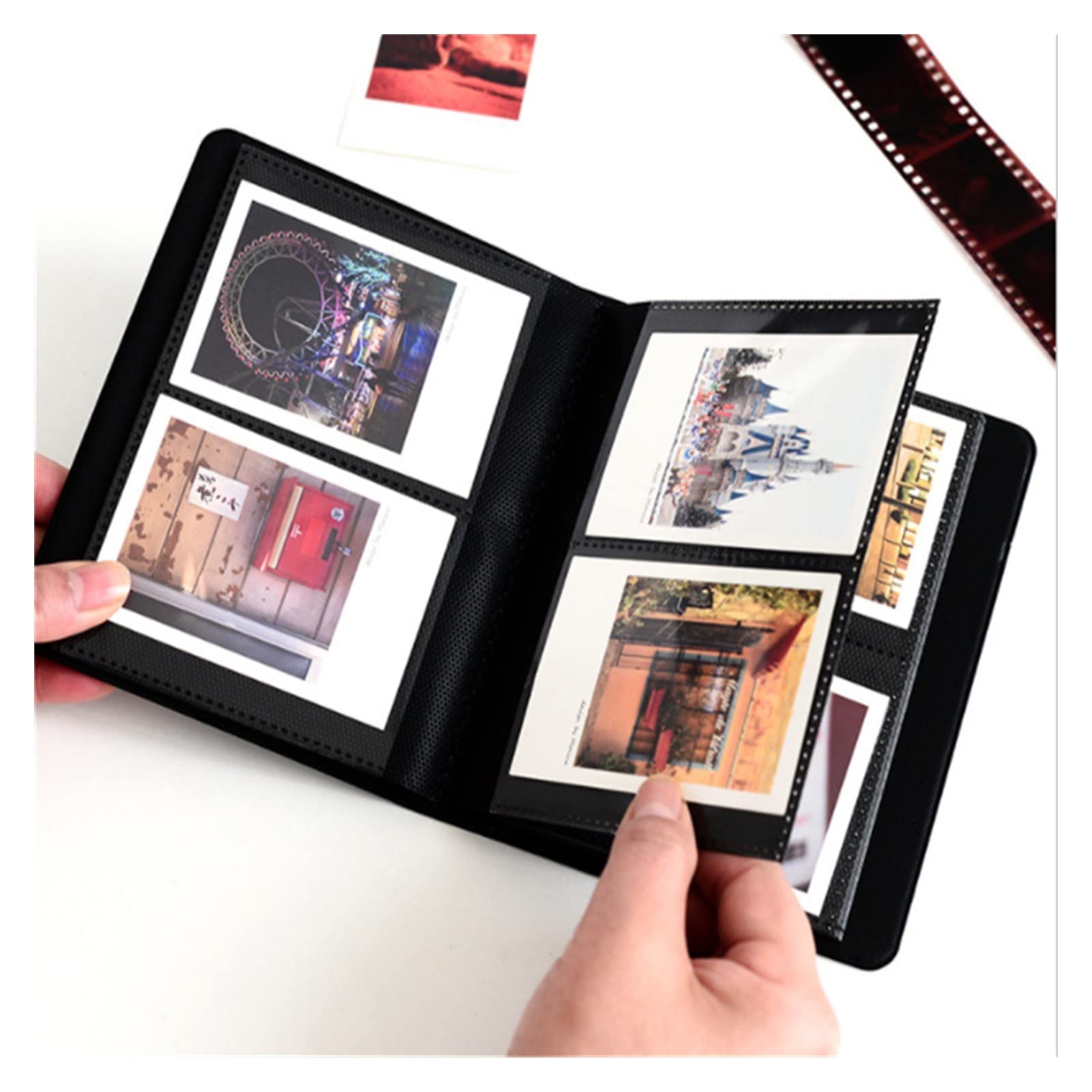 Foto Albumy Mini Instant Photo Album, album fotograficzny, album do przechowywania folii, nadaje się do ślubu, rodziny, przyjaciół, para albumów zdjęć Fotoksiążka (Color : Green)