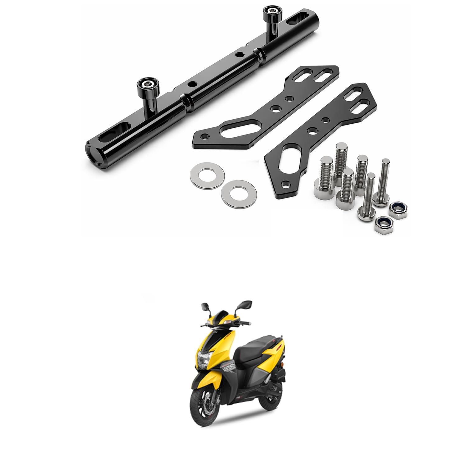 LOVMOTO CNC Aluminum Handlebar Cross Bar - Image 1