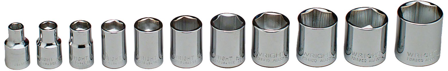 Wright Werkzeug Steckschlüssel-Einsatz 12 Mm, 3/8" Antrieb, 12 Punkt, Tief – Metrisch, Für Anspruchsvolle Arbeiten