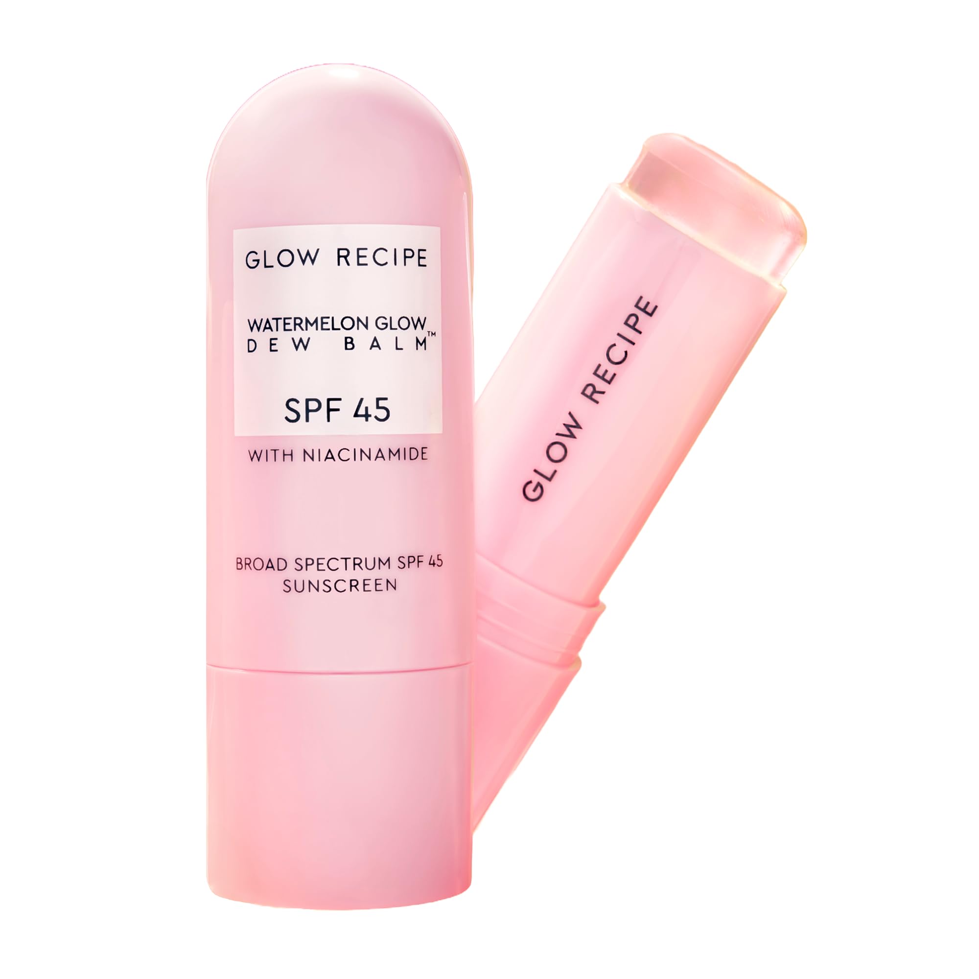 Glow RecipeFace Sunscreen Stick SPF 45 - Travel Size Roll On Korean Sunscreen with Hydrating Hyaluronic Acid & Niacinamide for a Dewy Glow - No White Cast (.58oz)