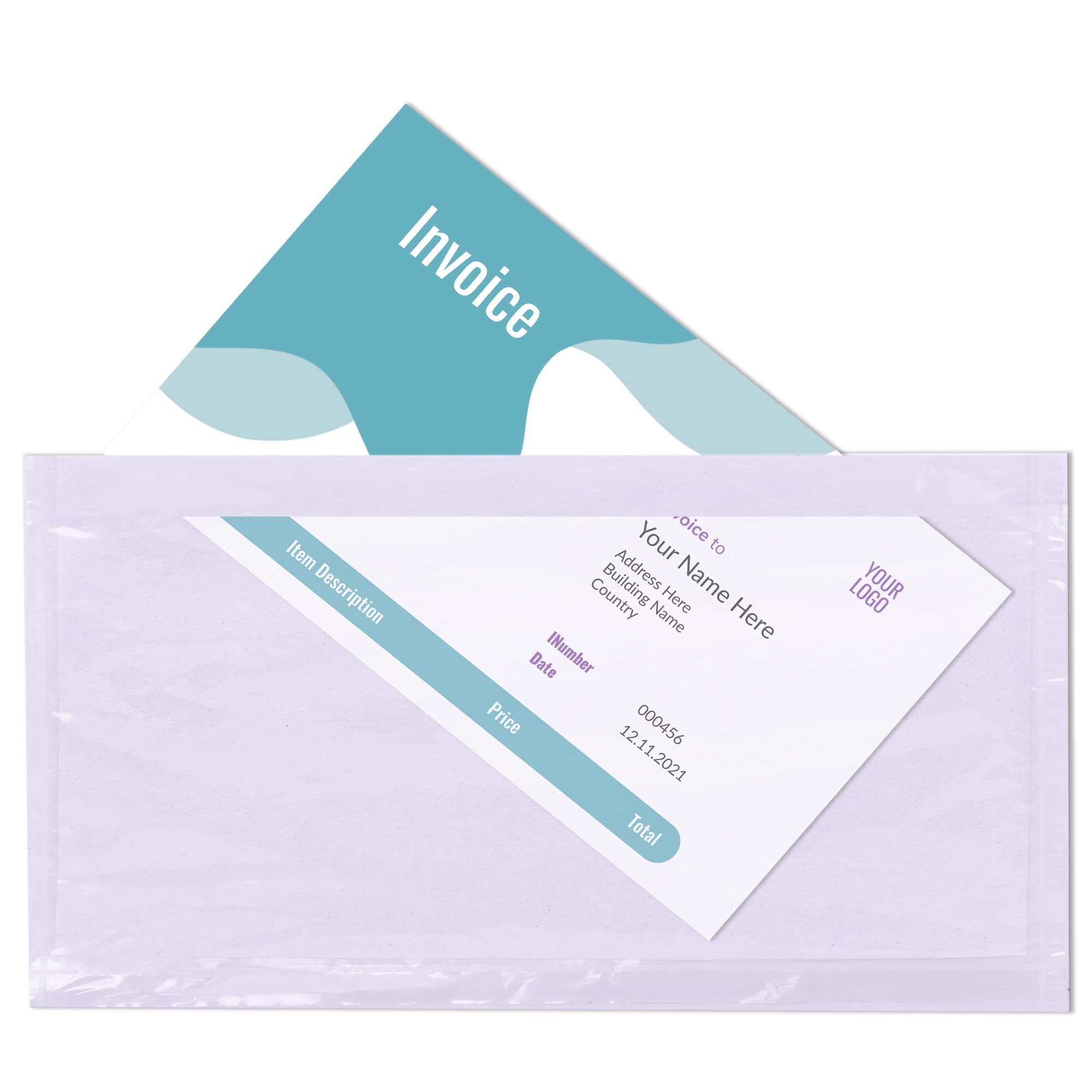 Triplast 1000 x DL Plain Document Enclosed Wallet (230 x 110 mm) | Peel & Seal Clear Plastic Envelopes/Sleeves/Pockets/Wallets | Attach Invoices, Packing Lists & Delivery Notes to Parcels