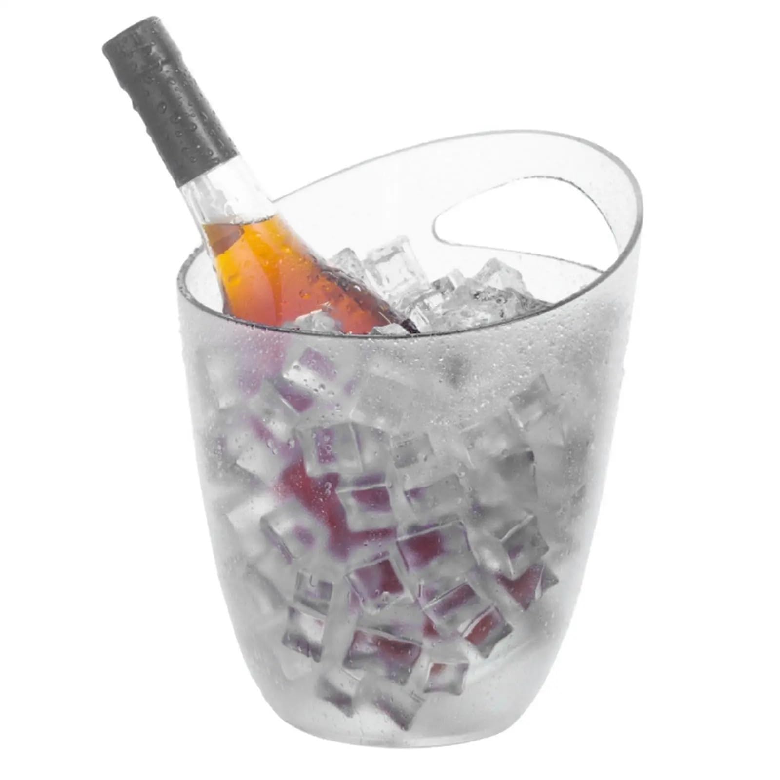 Secchiello for Il Ghiaccio Trasparente, Vasca for Bevande, Champagne, Birra, Vino, for Bottiglie di Vino, congelatore, Cocktail Bar, Ristorante per Casa, Bar(Black)