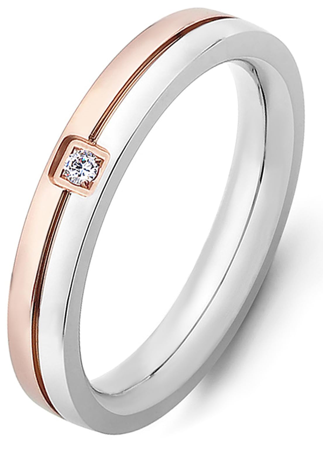 Tidefire Edelstahl Kristall Zirkonia Armbänder 18K Gold Plat