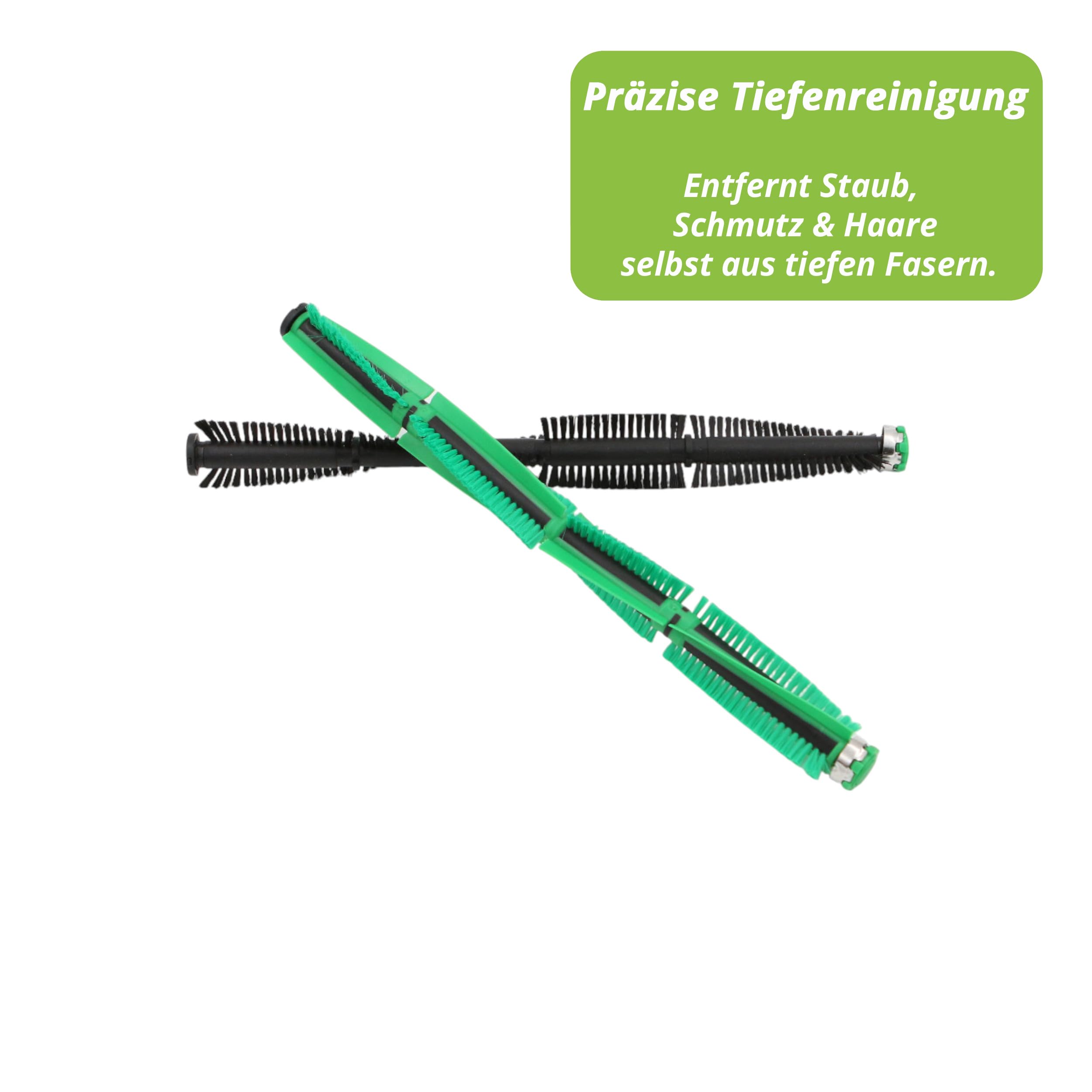 Staubsaugerladen.de Premium 2-Teiliges Set Tierhaarbürste, Rundbürste, Staubsauger-Bürste kompatibel mit Vorwerk Kobold Elektrobürste EB-400, Bürste, Ersatz-Teil, Zubehör, Walzen, Teppichbürste