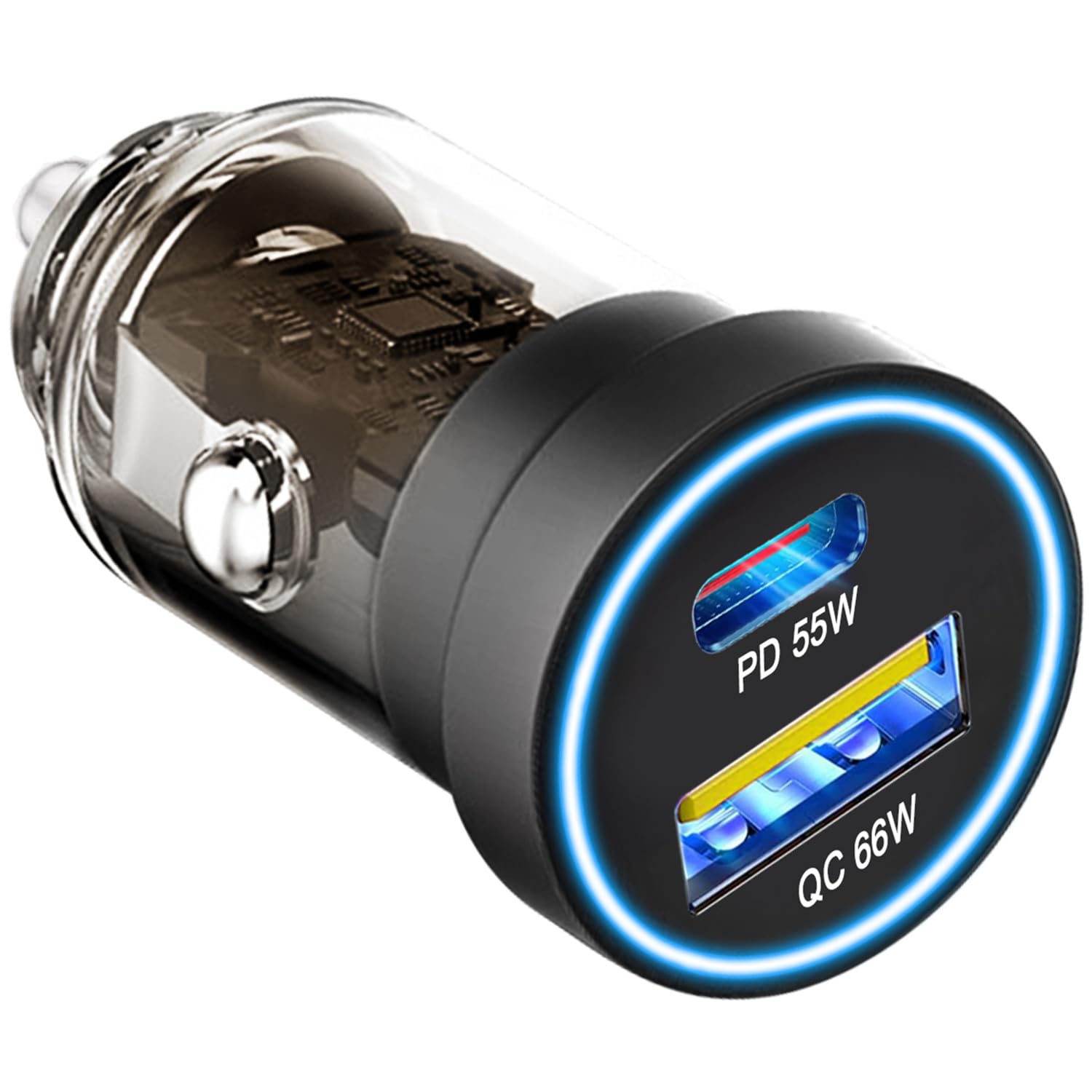 【2025最新設計】シガーソケット usb 急速充電 カーチャージャー 車 充電器[QC3.0/金属/軽量] USB 2ポート合計121W 車載充電器12～24V車対応 iPhone 17/Air/16/15 Pro Max/MacBook,ラップトップなどに対応