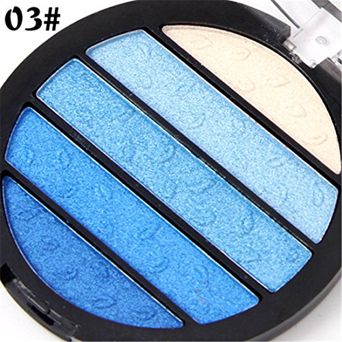Pure Vie Professional 5 Colors Eyeshadow Palette Makeup Contouring Kit for Salon and Daily Use #3