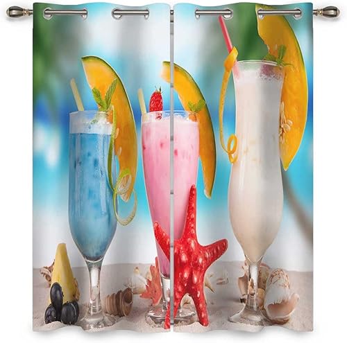 Miniatura 2 de Cortinas opacas para habitación, 2 paneles, cortinas opacas de 72 pulgadas de ancho x 72 pulgadas de alto