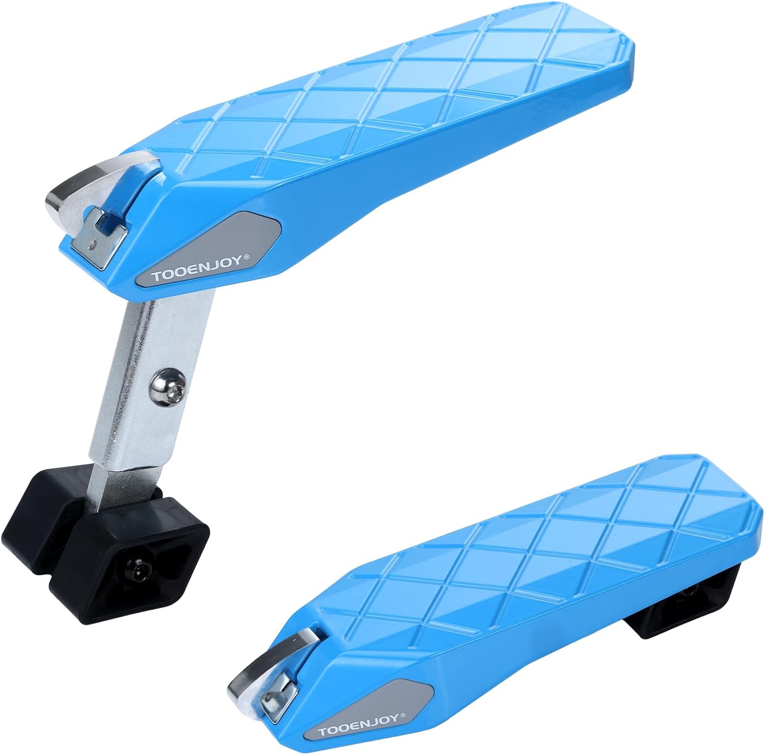 Tooenjoy Folding Car Door Step Vehicle Pedal Ladder for Roof Access, Universal Fit, Aluminum, Weight Capacity 400 LBS