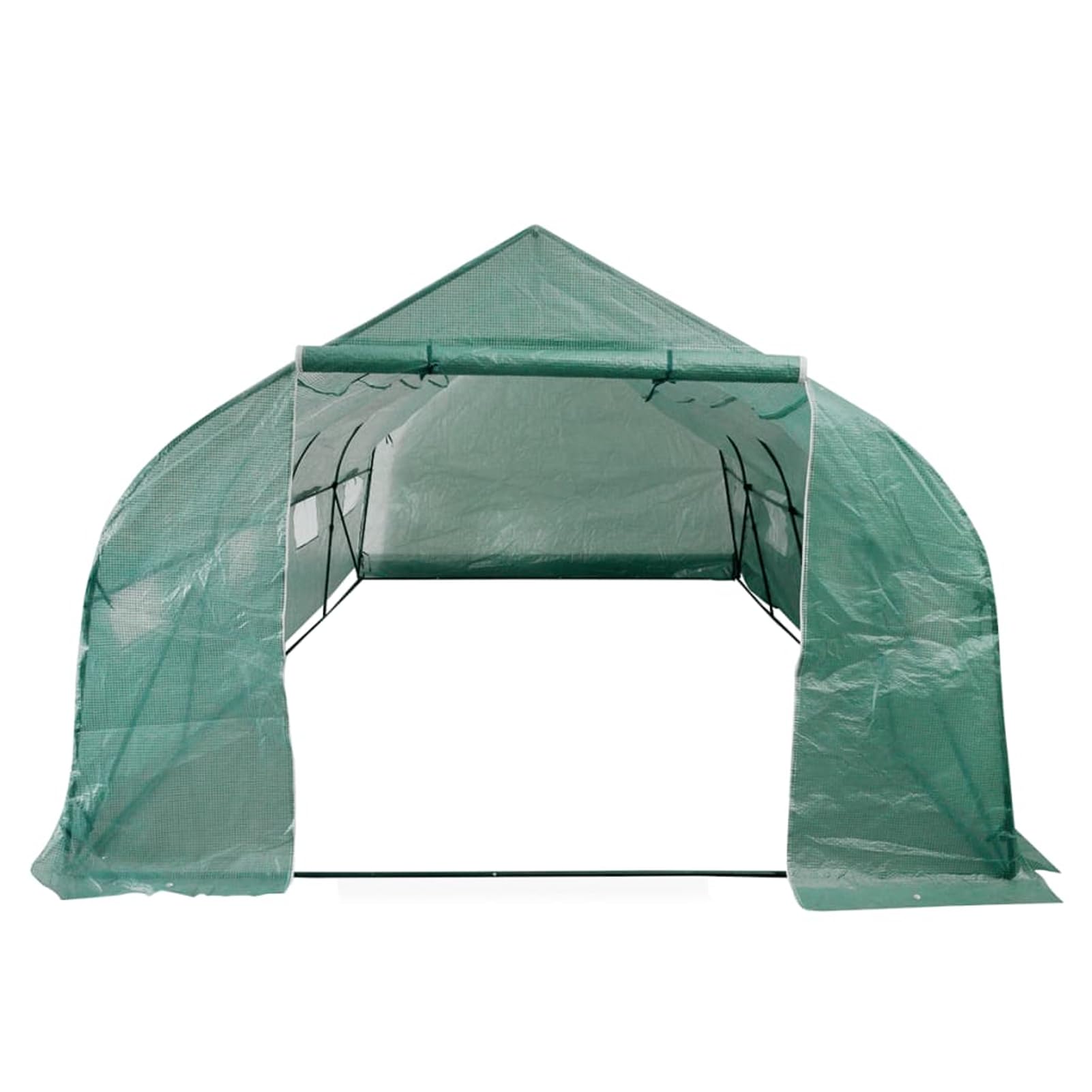 Serra portatile in polietilene e acciaio, struttura resistente 18 m² per giardinaggio, protezione piante, semina e coltivazione, alternativa pratica alle serre tradizionali per giardinieri principiant