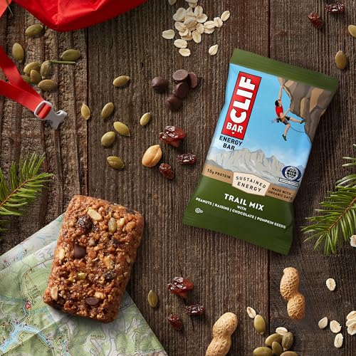 Image of CLIF BAR - Energy Protein Bars - Trail Mix - Made with Organic Oats - Energy Bars - Non-GMO - (10 Pack)
